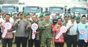Kodim Klaten Bersama Forkopimda Serahkan 90 Truk Dan 180 Kendaraan Roda Tiga, Perkuat Koperasi Desa Merah Putih Di Klaten