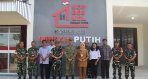 Kunjungi KDKMP Barenglor, Dandim 0723/Klaten Ikuti Vicon Bersama Wapang TNI