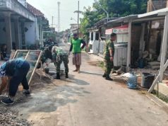 Wujud Kepedulian, Babinsa Kodim 0723/Klaten Karya Bakti Rehab RTLH