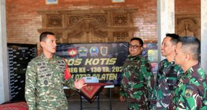 Dandim Klaten Tinjau Posko TMMD Reguler ke-130, Pastikan Progres Pembangunan di Desa Trucuk