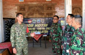 Dandim Klaten Tinjau Posko TMMD Reguler ke-130, Pastikan Progres Pembangunan di Desa Trucuk